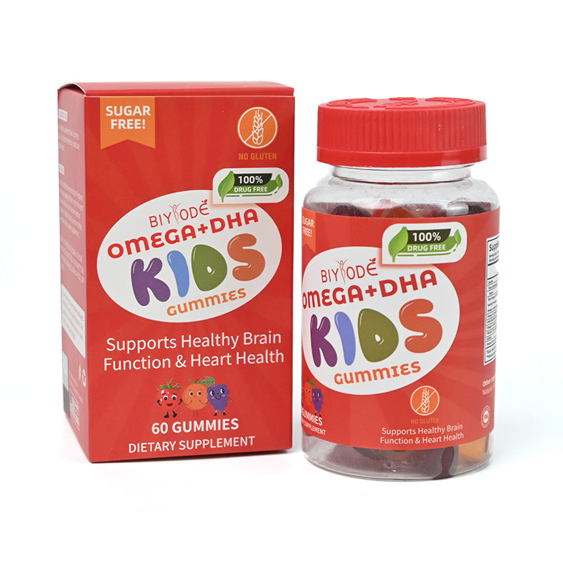 Jiabeikang Factory Kids Supplements Omega3 Vitamin C D Brain Function Heart Eyes Health Children Grow Taller DHA Gummies