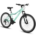 A26208D Mountain Bike 24 26 Inch, High-Density Carbon Steel Frame, 21 Speed, Front Suspension, Dual V-Brakes, Pre-Assembled For Men Women Teens