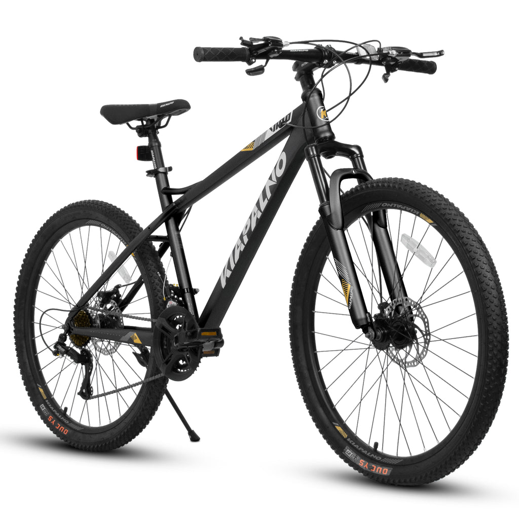 A26251 26-Inch Mountain Bike For Adults And Teenagers, High Carbon Steel Frame, Front And Rear Mechanical Disc Brakes, 21-Speed Gear System, 26x2.125 Tires