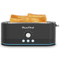 4-Slice Toaster, 7 Settings, Defrost, Reheat Functions, Removable Crumb Tray, Full Body Stainless Steel Housing, Anti-Fingerprint, Anti-Jam, 1350W, Black, Amazon Resale Prohibited