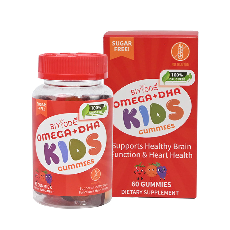 Jiabeikang Factory Kids Supplements Omega3 Vitamin C D Brain Function Heart Eyes Health Children Grow Taller DHA Gummies