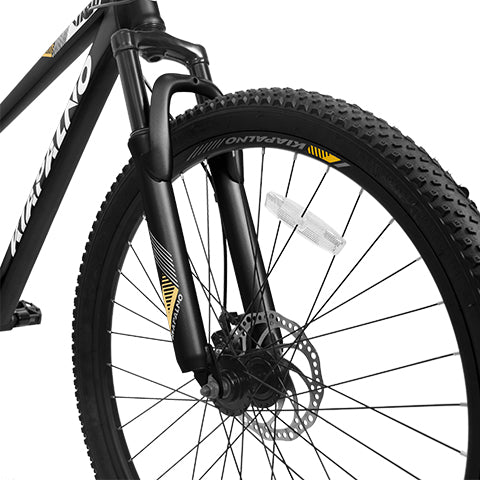 A26251 26-Inch Mountain Bike For Adults And Teenagers, High Carbon Steel Frame, Front And Rear Mechanical Disc Brakes, 21-Speed Gear System, 26x2.125 Tires