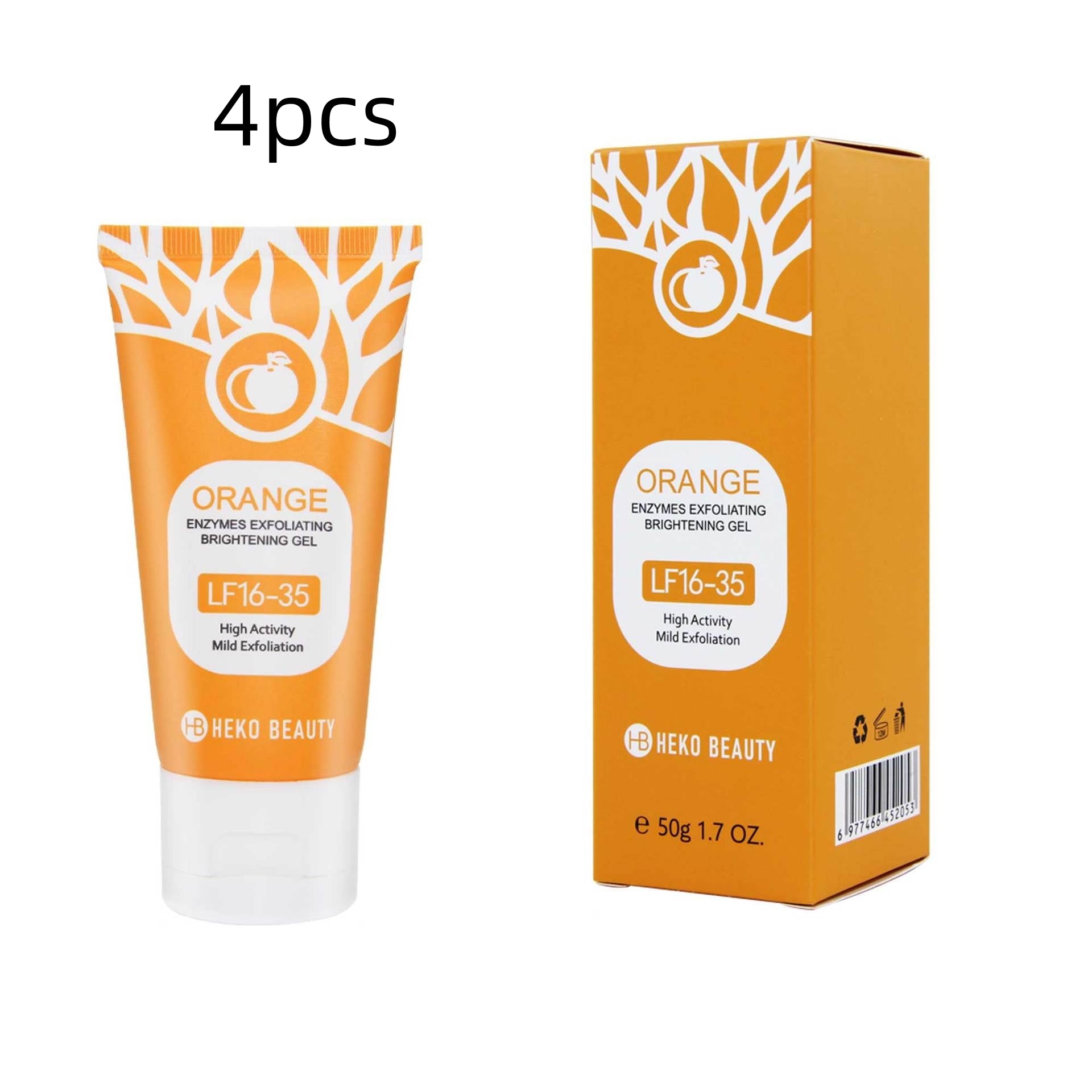Orange Enzyme Exfoliating Gel Facial Deep Cleansing Moisturizing Gentle Rubbing Mud Exfoliating Skin
