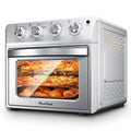 27.5QT 6-in-1 Air Fryer Toaster Oven, 6-Slice, Countertop Convection Oven, Air Frying, Baking, Roasting, Broiling & Grilling, 1600W, Sliver, Amazon Resale Prohibited