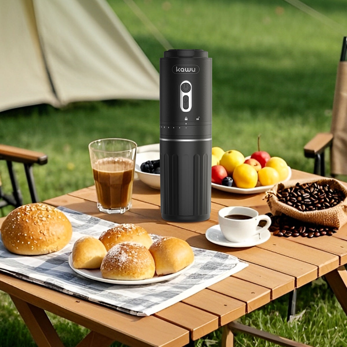 Kawu HAY-8311 Portable Coffee Grinder Black