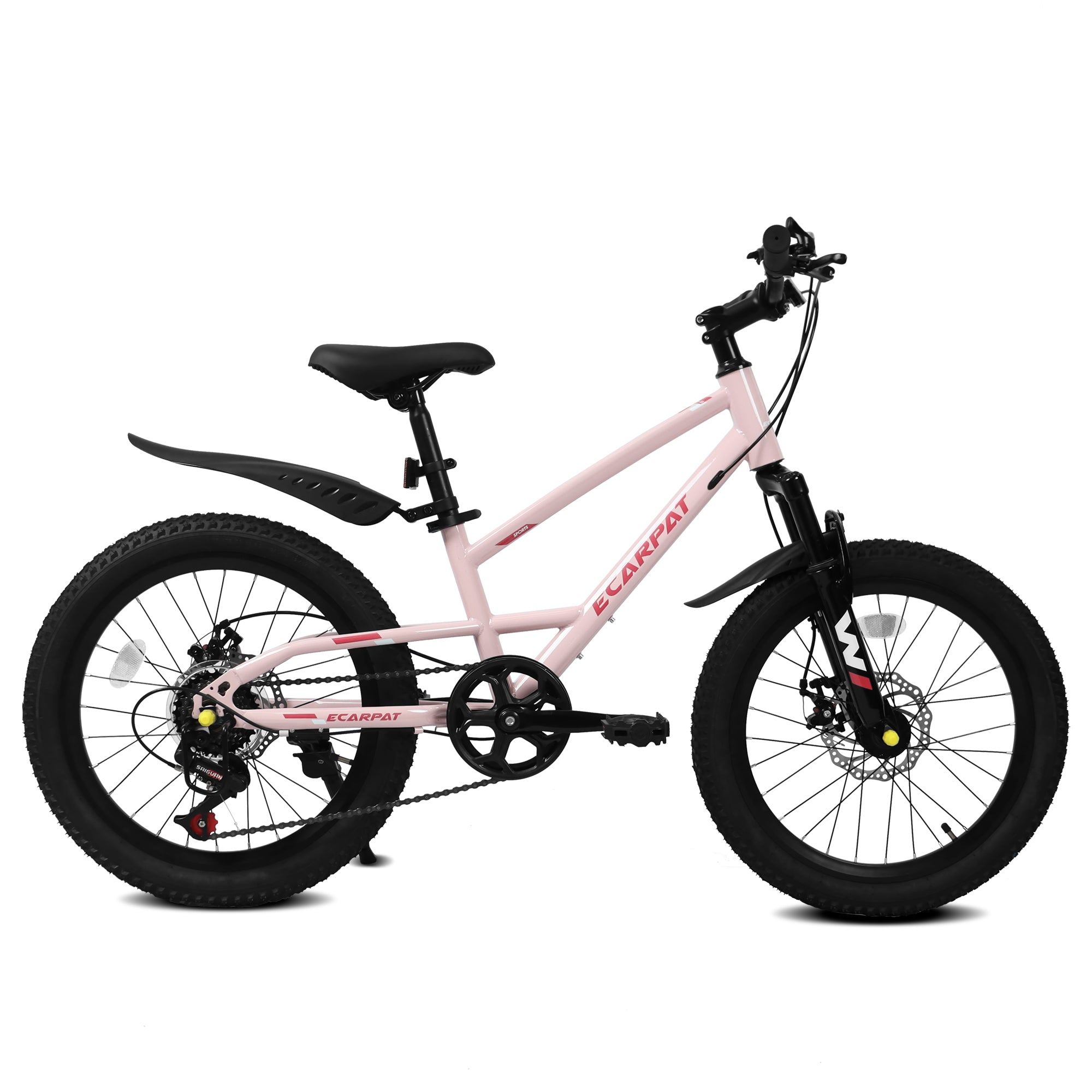 20 Inch Mountain Kids Bike For Boys & Girls, Ages 6-12, 7-Speed With Front Suspension
