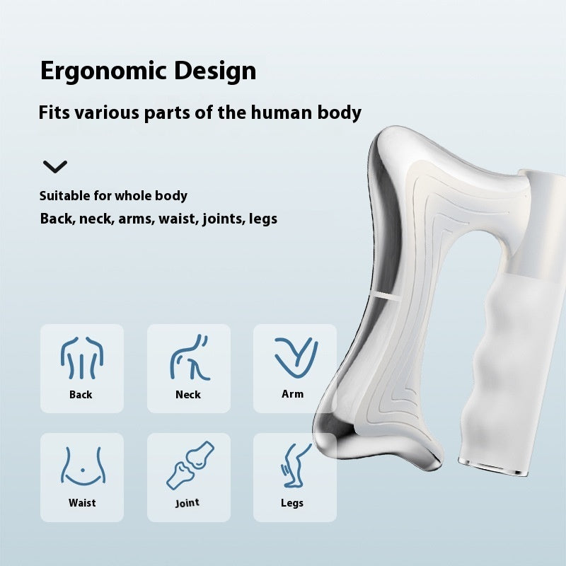 Electric Fascia Knife Vibration Body Massager High Vibration Massage Massager Warm Body Lifting Blade Comb Massage Tool