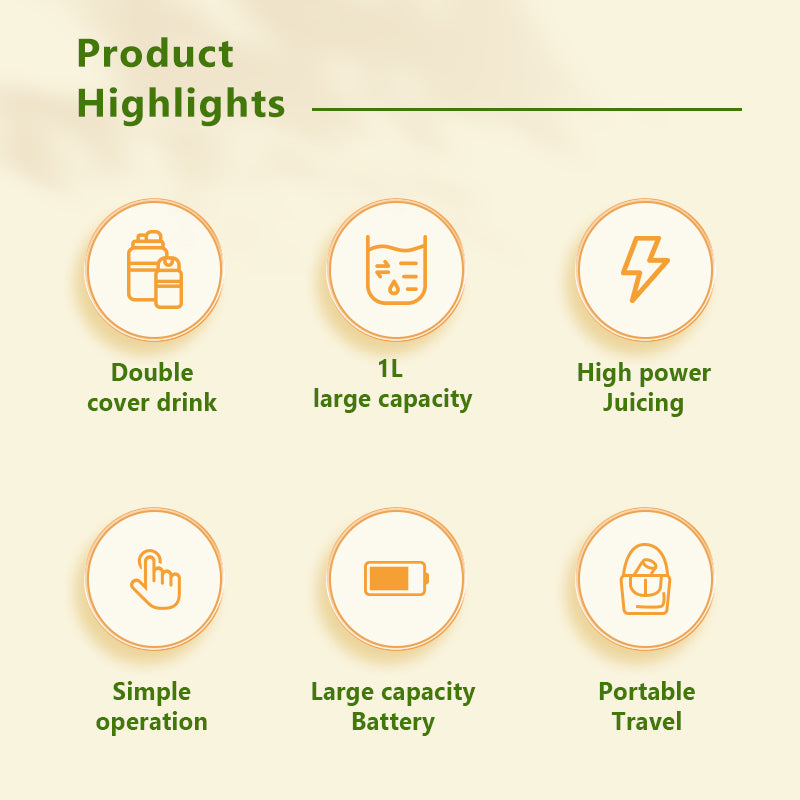 Kawu HAY-8302 Portable Juice Cup Blue