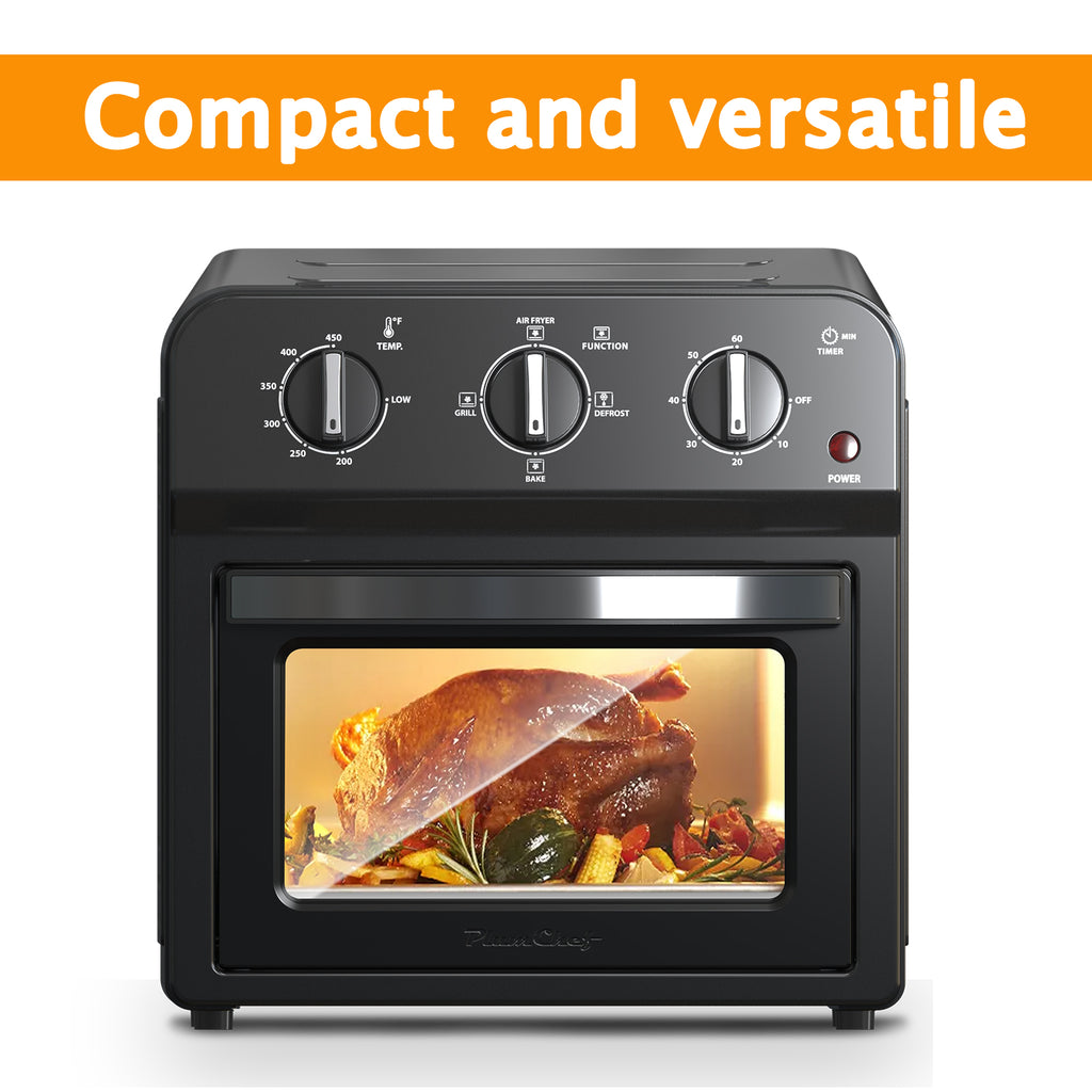 Family Size Air Fryer Toaster Oven Combo,13QT,Hot Air Circulation For Healthy Oil-Free Cooking, Multifunctional Convection Contertop Oven, Adjustable Time & Temp Control, Amazon Resale Prohibited