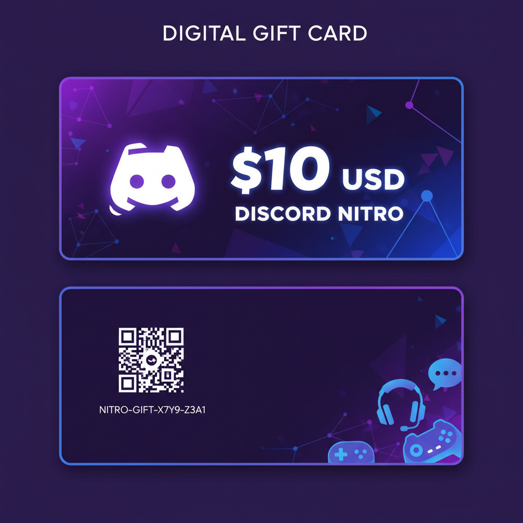 Discord Nitro $10 Gift Card