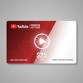 YouTube Premium $25 Gift Card