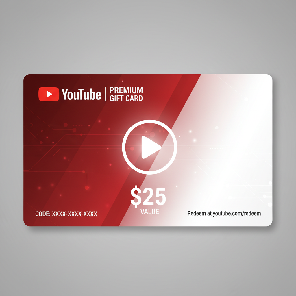 YouTube Premium $25 Gift Card
