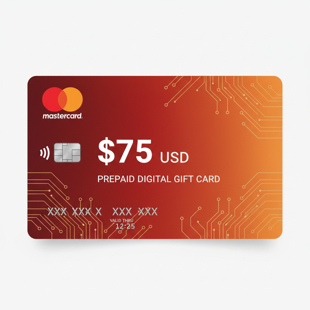 Mastercard Prepaid $75 Gift Card