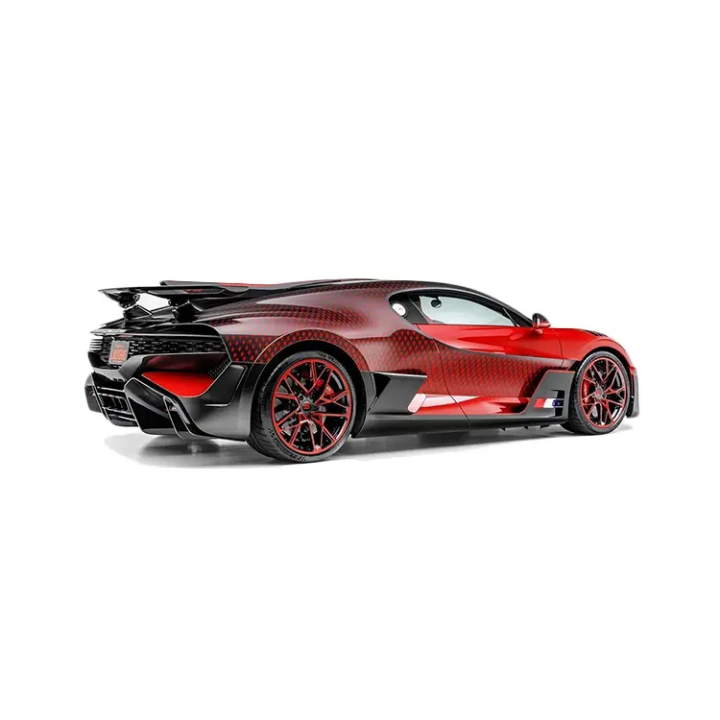 Bugatti Divo Hypercar - Limited Edition Red & Black Carbon Fiber Performance Vehicle