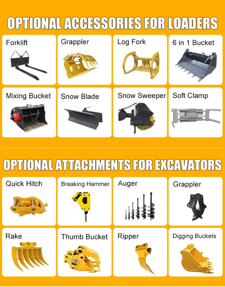 Heavy-Duty Backhoe Loader - Multi-Function Construction Equipment with Hydraulic System