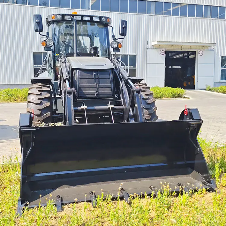 Heavy-Duty Backhoe Loader - Multi-Function Construction Equipment with Hydraulic System