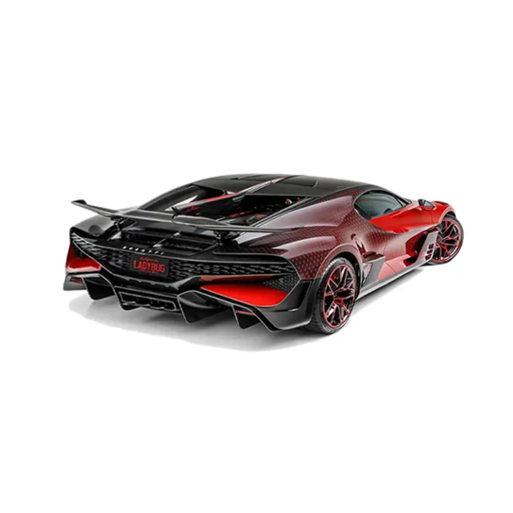Bugatti Divo Hypercar - Limited Edition Red & Black Carbon Fiber Performance Vehicle