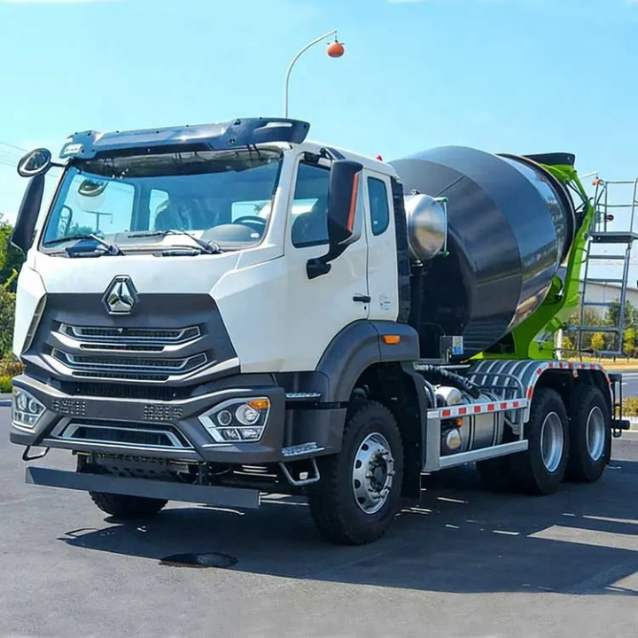 Heavy-Duty Concrete Mixer Truck - 6x4 Commercial Cement Mixer with Rotating Drum