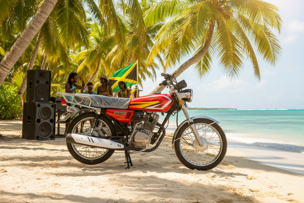 Ulashkim GT125 Caribbean Beach Setting